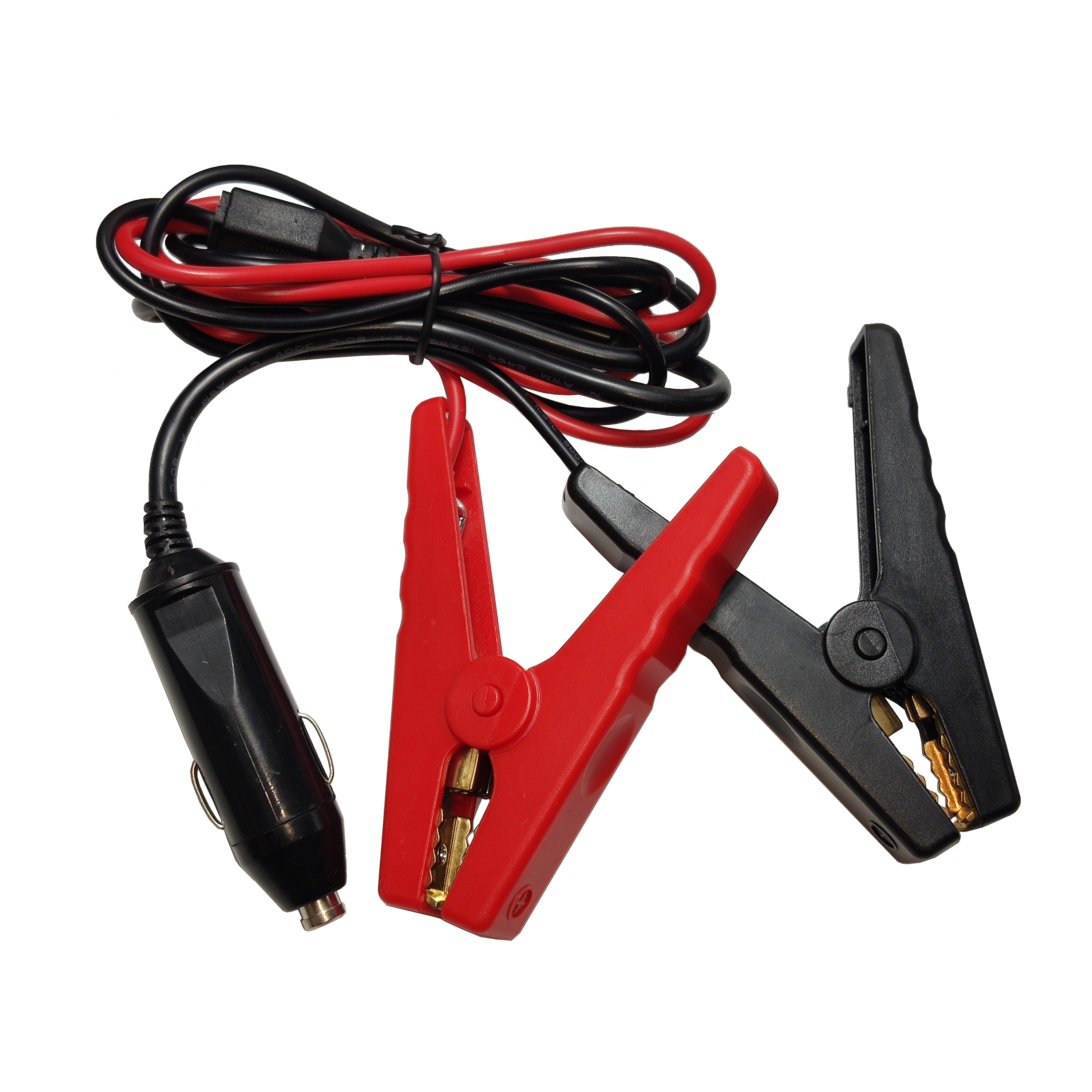 20A Car Cigarette Lighter Plug Alligator Clip 14AWG  1.5M Customized Automotive Battery Cable